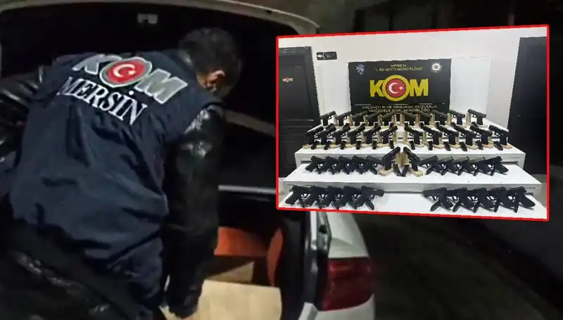 Mersin'de Şaşırtan Baskın: Otomobil Değil Silah Deposuna Rağmen Saklanan Mühimmatlar
