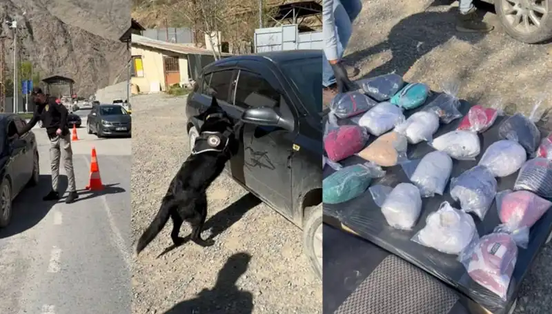 ŞÜPHE ÜZERİNE DURDURULAN OTOMOBİLDE UYUŞTURUCU ELE GEÇİRİLDİ: DİKKAT ÇEKEN DETAYLAR!