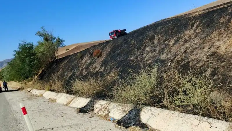 Elazığ’da Otluk Yangını: Kahramanlar Alevleri Kontrol Altına Aldı