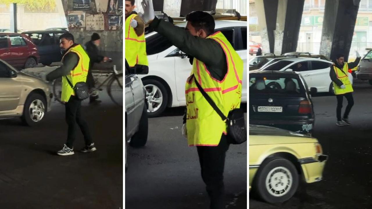 Suriye'de trafik kontrolü artık gönüllüler tarafından sağlanıyor.