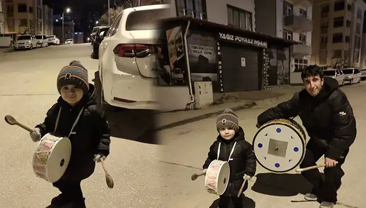 Türkiye'nin En Küçük Ramazan Davulcusu, Geleneği Başarıyla Yaşatıyor