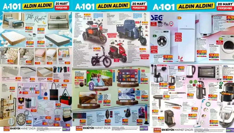 A101 Aktüel Kataloğu 20 Mart: Yeni Ürünlerle Ev Dekorasyonuna Renk Katın!
